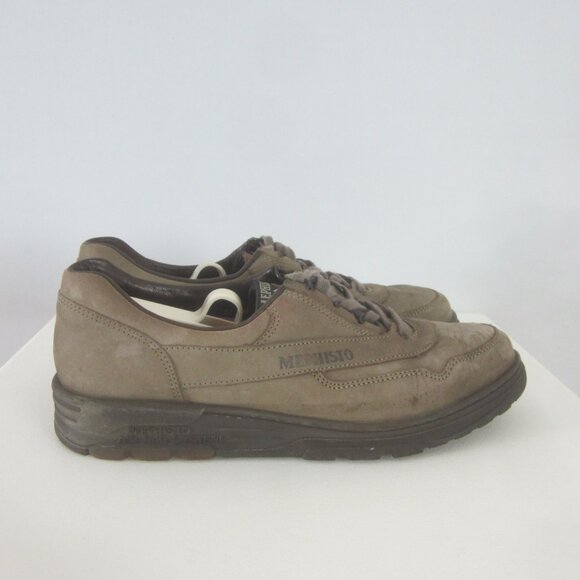 MEPHISTO RUNOFF Womens 9.5 Comfort Shoes Lace Up Shoes Oxfords Brown Taupe Gray - Picture 7 of 14